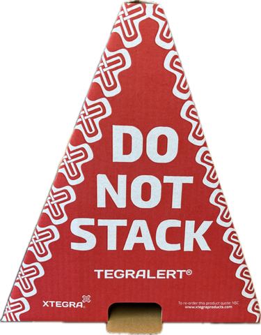 Do not Stack Cone - RED on WHITE PRT