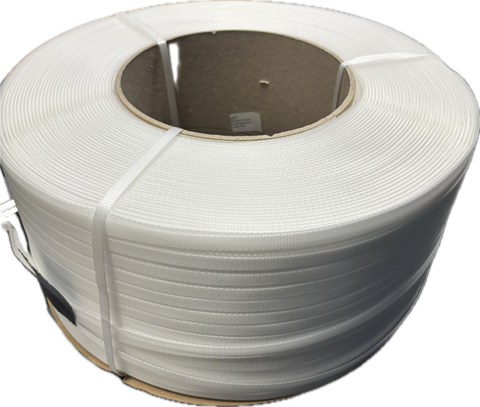 Machine Strapping: White 12mm x 3,000 Mtrs