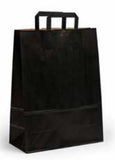 black Paper Bag with Handles - Paper Carrier Bags - TopCraft Bags (Qty: 200+)