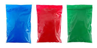 Coloured gip seal bags