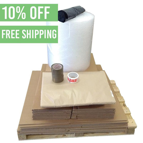 Medium Moving House Package (3-4 Bed) - Flat Packed Moving Boxes and Supplies