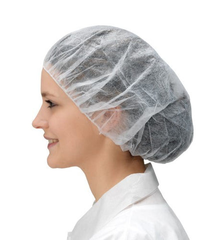 Cleanroom Bouffant Cap | White