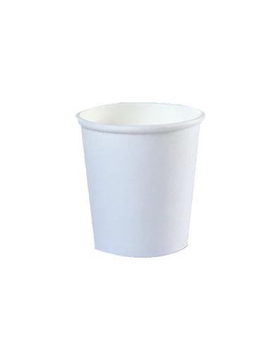 4oz-HC4W1-Single Walled-Espresso Cup-White Paper Cup