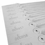 420mm Cable Tie | White |  Security Seal: ST01 Numbered
