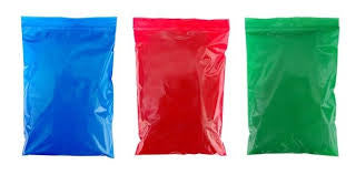 Coloured gip seal bags 