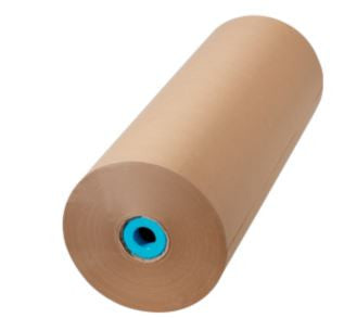Brown wrapping paper roll