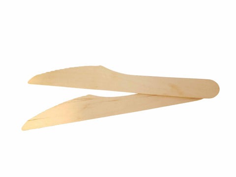 Wooden Knifes (100) - Food Packaging - Catering Disposables